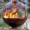 森林シカのコルテンの鋼鉄火の地球の丸いボールの火ピットOEM